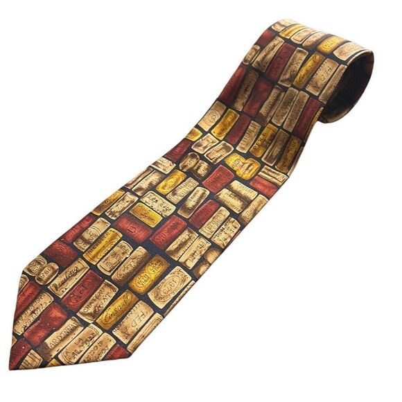 Alyn Creative American Design Novelty Wine Corks Necktie - Picture 1 of 4